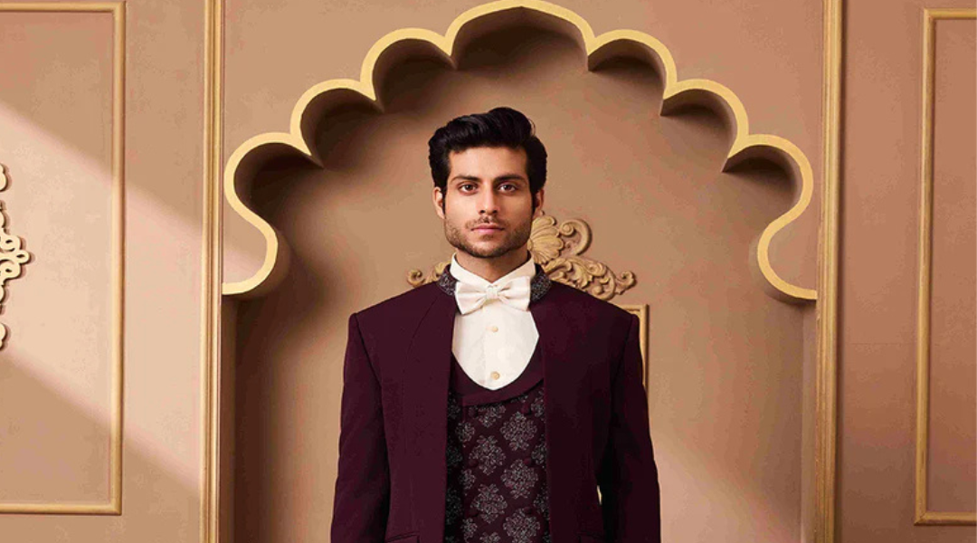 Elevate Your Style with Burgundy Tuxedo Pants and Jodhpuri Blue Suits