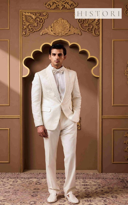 Ivory Tuxedo Jacket: A Statement Piece by Histori Shop